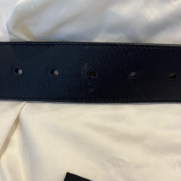 Authentic WIDE LEATHER BELT DOUBLE GG BUCKLE in amazing condition! W/box - Picture 8 of 10